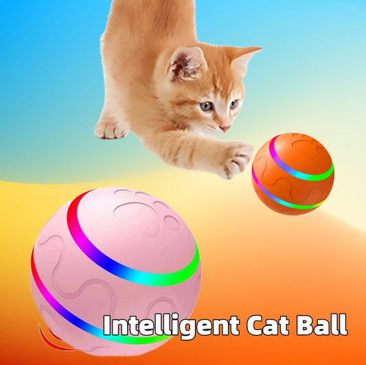 Neues Katzen & Hunde Spielzeug, Intelligenter Ball mit USB-Anschluss, selbst rotierend, automatische Rotationsfunktion